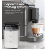 PSH16 Automatic Espresso Machine with TFT Touchscreen (4.3-inch display + digital gauge), 1500W 15-grind coffee, 20Bar dual boiler, built-in milk fro