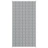 Outdoor Rug 9'x18' Reversible, RV Camping, Black & White Clover, Portable Design
