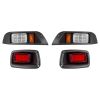 VEVOR Golf Cart Light Kit, 12 Volt, Street Legal LED Headlight and Tail Light Kit with Wiring Harness, Turn Signals, Hazard Light, Switch Horn, Brake