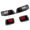 VEVOR Golf Cart Light Kit, 12V, LED Headlight and Taillight Kit with Wiring Harness, Switch, Zip Ties, ABS Housing, High-Brightness, Waterproof and D
