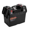 VEVOR Battery Box, Group 24/31 Trolling Motor Battery Box, 12V/24V Marine Batteries Case with PP Shell and Dual Straps, Smart Batteries Case, Suitabl