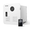 VEVOR RV Tankless Water Heater, Instant Shower with 15 x 15 inches White Door and Remote Controller, 65000BTU Optimized Comfort Performance Hot Water