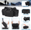 Universal Tactical Vehicle Back Seat Organizer with 3 Detachable Pouches Molle Pouches Truck Seat Organizer Tactical Gear for Car Truck Ford Jeep Veh