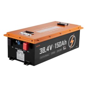VEVOR 36V (38.4V) 150AH Lithium Golf Cart Battery, with 25A Charger, Lifepo4 Battery Kit, Built-in 250A BMS, with Bluetooth Mobile APP & Touch Monito