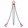 VEVOR Chain Sling, 5/16 in x 10 ft Lifting Chains with 2 Leg Grab Hooks, Heavy Duty G80 Alloy Steel Lifting Sling, 7000LBS Capacity, Adjustable Engin