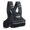 VEVOR Adjustable Weighted Vest, 11-20lb Weight Vest with 6 Ironsand Weights and Reflective Stripe, Body Weight Vest Exercise Set for Men Women, Worko
