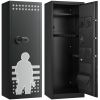 VEVOR 10-12 Gun Safe, Long Gun Cabinet for Rifles and Pistols, Quick Access Rifle Safe with 4 Pistol Pockets and 3 Adjustable Racks, Large Digital Ca