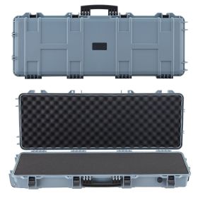 VEVOR Hard Rifle Case, Lockable Rifle Case with Pre-cut Foams, 42 in Movable Gun Storage with Wheels, IP67 Waterproof & Dustproof Pistol Storage for