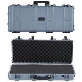 VEVOR Hard Rifle Case, Lockable Rifle Case with 4 Layers Pre-cut Foams, 36 in Gun Storage with Wheels, IP67 Waterproof & Dustproof Pistol Storage Cas