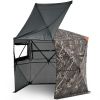 VEVOR Hunting Blind, 6-7 Person, 288 Degree 5 Side See-Through Ground Blinds with Carrying Bag, Portable Camouflage Tent, Durable Concealed Shelter w