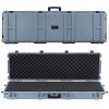 VEVOR Hard Rifle Case, Lockable Rifle Case with Pre-cut Foams, 52 in Gun Storage with Wheels, Heavy Duty IP67 Waterproof & Dustproof Pistol Storage C