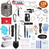 125 in 1 Survival Kits, Gifts for Men, Professional Survival Gear Equipment Tools First Aid Supplies for SOS Emergency Tactical Hiking Hunting Disast