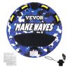 VEVOR Towable Tube for Boating, 340 lbs, 1-2 Riders Inflatable Boat Tubes and Towables, 51.8" Round Water Sport Towable Tube for Boat to Pull, Full N