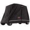 VEVOR 2+2 Passenger Golf Cart Cover, 600D Polyester Full Cover, Suitable for 2+2 Golf Carts, Waterproof, Sunproof, and Dustproof Outdoor Golf Cart Co