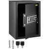 VEVOR Safe Box, 2.1 CU.FT Fingerprint Safe Box for Money with 2 Keys & Digital Keypad, Q235 Steel Safe Box for Storing Cash, Jewelry, Pistols, Docume