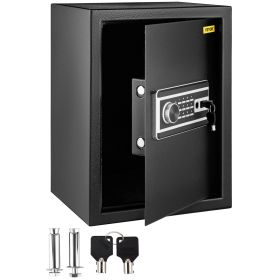 VEVOR Safe Box, 2.1 CU.FT Fingerprint Safe Box for Money with 2 Keys & Digital Keypad, Q235 Steel Safe Box for Storing Cash, Jewelry, Pistols, Docume