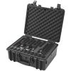 VEVOR Hard Pistol Cases with Pre-cut Lining, Waterproof & Dustproof Hard Gun Case for 5 Pistol, 18.9×16.3×8.5 in Lockable Pistol Case, Black
