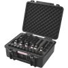 VEVOR Hard Pistol Cases with Pre-cut Lining, Waterproof & Dustproof Hard Gun Case for 6 Pistol, 19.3×17.1×8.3 in Lockable Pistol Case, Black