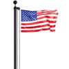 VEVOR 30FT Sectional Flag pole Kit, Heavy Duty Aluminum Alloy in Ground Flag poles for Outside, 3 Display Modes Flagpole with 3x5 American Flag, Prof