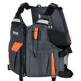 VEVOR Life Vest for Watersports (PFD), Life Jacket with Waterproof Nylon & 110N Buoyancy, Life Vest/Jacket for Any Water Activity-Fishing, Kayaking,