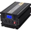 VEVOR Power Inverter, 2500W Modified Sine Wave Inverter, DC 12V to AC 120V Car Converter, with LCD Display, Remote Controller, LED Indicator, AC Outl