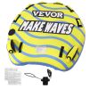 VEVOR Towable Tube for Boating, 1-3 Riders Inflatable Towable Tube with Bumper Fins, 510 lbs Water Sport Towable Tubes for Boats to Pull, Full Nylon