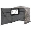 VEVOR Hunting Blind, 4-5 Person See Through Ground Blinds with Carrying Bag, 360 Degree Portable Camouflage Tent, Durable Concealed Shelter with Sile