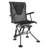 VEVOR Hunting Chair, 360° Silent Swivel, Foldable Portable Blind Chair, Heavy-Duty Steel Frame Ground Stool Seat, with Armrests, Adjustable Carry Str