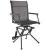 VEVOR Hunting Chair, 360° Silent Swivel, Foldable Lightweight Portable Blind Chair, Heavy-Duty Steel Frame Ground Stool Seat, with Armrest, Adjustabl