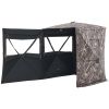 VEVOR Hunting Blind, 2-3 Person Thermal Ground Blinds with Tri-Leg Chair and Carrying Bag, Portable Camouflage Tent, Durable Concealed Shelter with S