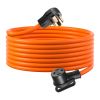 VEVOR 50 ft Dryer Extension Cord, 4-Prong NEMA 14-30P to 14-30R Dryer Cord, 125V/250V, STW 10AWG/4C, 30A, Pure Copper Wire Cable with Black Non-woven