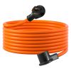 VEVOR 50 ft Dryer Extension Cord, 3-Prong NEMA 10-30P to 10-30R Dryer Cord, 125V/250V STW 10AWG/3C, 30A, Pure Copper Wire Cable with Black Non-woven
