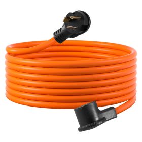 VEVOR 50 ft Dryer Extension Cord, 3-Prong NEMA 10-30P to 10-30R Dryer Cord, 125V/250V STW 10AWG/3C, 30A, Pure Copper Wire Cable with Black Non-woven
