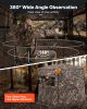VEVOR Hunting Blind, 2-3 Person See Through Ground Blinds with Carrying Bag, 360 Degree Portable Camouflage Tent, Durable Concealed Shelter with Sile