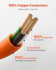 VEVOR 50 ft Dryer Extension Cord, 3-Prong NEMA 10-30P to 10-30R Dryer Cord, 125V/250V STW 10AWG/3C, 30A, Pure Copper Wire Cable with Black Non-woven