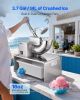 VEVOR Commercial Ice Shaver Machine, 661 LBS/H Electric Ice Crusher with Replaceable Container, 350W Premium Motor, 4 Blades, Shaved Snow Cone Machin