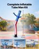 VEVOR Inflatable Tube Man with Blower, 20 ft Tall, Wacky Waving Wind Flying Inflatable Dancing Tube Guy with 1 HP IPX3 Waterproof Blower Fan, for Out