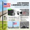 VEVOR 30FT Sectional Flag pole Kit, Heavy Duty Aluminum Alloy in Ground Flag poles for Outside, 3 Display Modes Flagpole with 3x5 American Flag, Prof