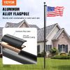 VEVOR 30FT Sectional Flag pole Kit, Heavy Duty Aluminum Alloy in Ground Flag poles for Outside, 3 Display Modes Flagpole with 3x5 American Flag, Prof