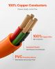 VEVOR 50 ft Dryer Extension Cord, 4-Prong NEMA 14-30P to 14-30R Dryer Cord, 125V/250V, STW 10AWG/4C, 30A, Pure Copper Wire Cable with Black Non-woven
