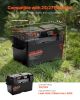 VEVOR Battery Box, Group 24/27 Trolling Motor Battery Box, 12V/24V Marine Batteries Case with PP Shell and Dual Straps, Smart Batteries Case, Suitabl