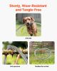 VEVOR Metal Garden Hose 200 ft, Rust Proof Stainless Steel Water Hose, Heavy Duty Backyard Hose with 10 Function Nozzle, No-Kink & Flexible Water Pip