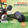 VEVOR Tow Behind Lawn Roller, 400lbs Sand/Water Filled Yard Roller, LLDPE Drum and Steel Frame Sod Roller with Easy-turn Plug, Tow Behind a Tractor o