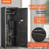 VEVOR 6-8 Rifles Gun Safe, Rifle Safe with Lock & Digital Keypad, Quick Access Tall Gun Storage Cabinet with Removable Shelf, Rifle Cabinet for Home