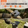 VEVOR Hunting Knife and Hatchet Axe Combo Set with Sheath, Fixed Blade Tactical Knife and Camping Axe, Stainless Steel Survival Knife and Camping Hat