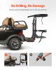 VEVOR Golf Cart Rear Seat Bag Holder, 27.1 x 15.6 x 29.7 inch, Compatible with Most Golf Carts with Rear Seat Grab Bar, Space-Saving Carbon Steel Bag