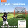 VEVOR 7x7 ft Baseball Softball Practice Net, Portable Baseball Training Net for Hitting Batting Catching Pitching, Backstop Baseball Equipment Traini