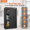 VEVOR 25.59" Tall Wall Safe, 3-Tier Hidden Wall Safe with Keypad, 3 Removable Shelves & 6 Key Holders, Q235 Cold-Rolled Steel In Wall Safe with LED L