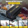 VEVOR Power Inverter, 2500W Modified Sine Wave Inverter, DC 12V to AC 120V Car Converter, with LCD Display, Remote Controller, LED Indicator, AC Outl