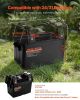 VEVOR Battery Box, Group 24/31 Trolling Motor Battery Box, 12V/24V Marine Batteries Case with PP Shell and Dual Straps, Smart Batteries Case, Suitabl